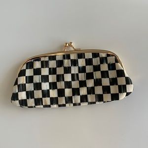 MacKenzie Childs Courtly Check eyeglasses case